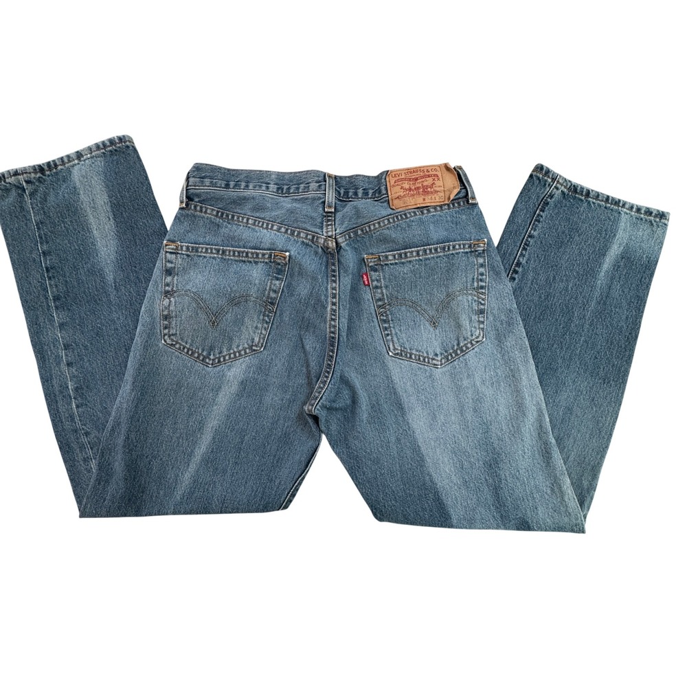 Vintage Levi's 501 Jeans 32x30 Blue Straight Leg Button Fly Retro Grunge Rugged - Picture 15 of 15